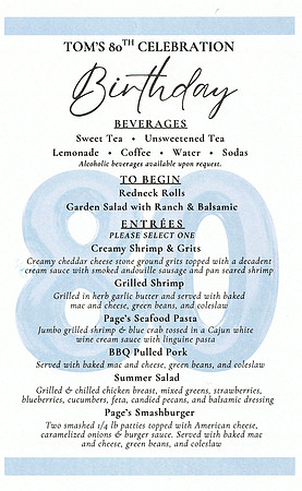 Toms 80th -Party Photos Page's Menu2 101